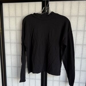 NWT Everlane  Long Sleeve Shirt true black